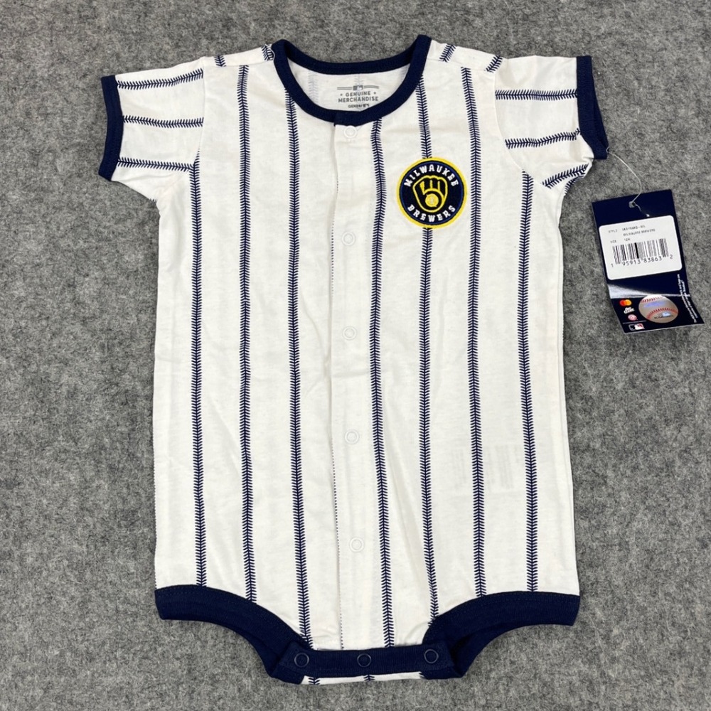 MLB Genuine Merchandise Baby‎ 12M Onesie Bodysuit Pinstripe